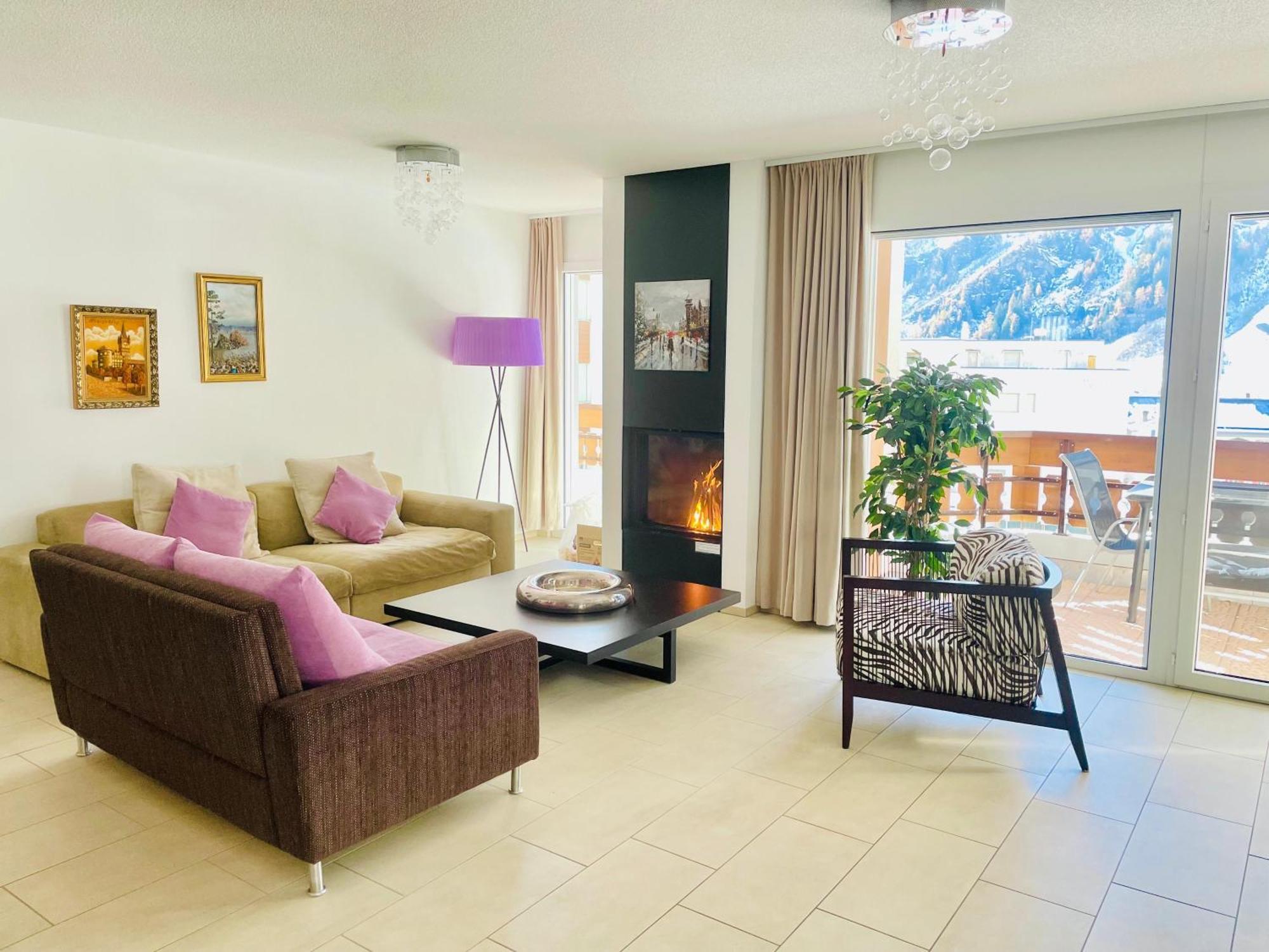 Apartments Residenz Iris Leukerbad Bagian luar foto